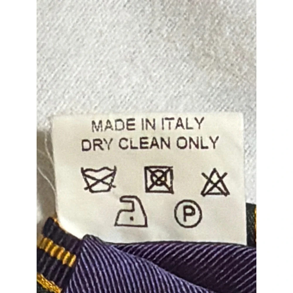 Altea Milano Mens Silk Cotton Striped Tie Green Navy Gold Made in Italy